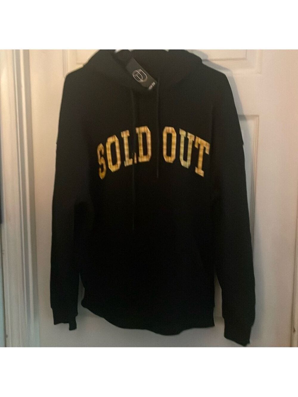 Men's Black Hoodie, Sold Out , Size Large